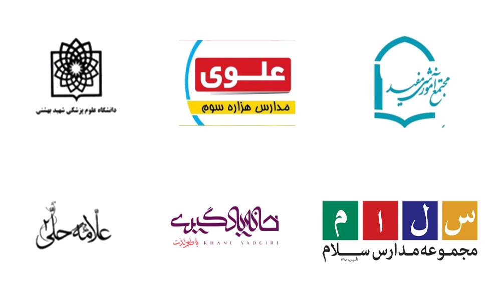 لوگوهای همراهان اردوی دانش آموزی گنج بازی سالند اسلاید چهارم